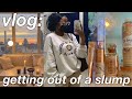 getting out of a slump |alone time, retail therapy + self care