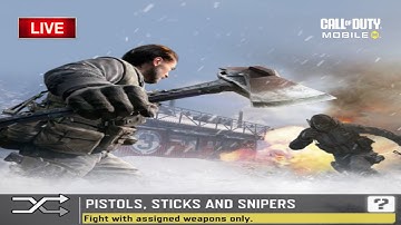 COD Mobile: Playing Pistols, Sticks and Snipers MP Mode on LIVE! | Milton37LiveCODM