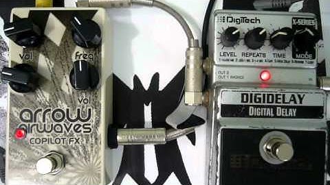 Copilot Fx Arrow Airwaves white noise pedal with modulated delay