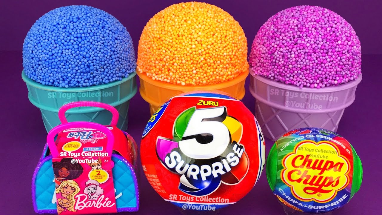 Play Foam / 5 Surprise / Chupa Chups Surprise - YouTube