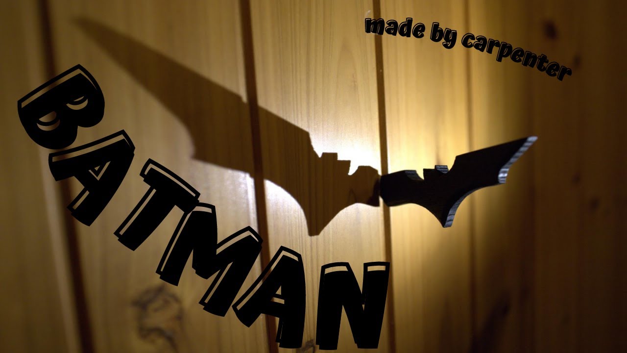 大工が作る】BATMANーBATARANG バットマンーバットラング 壁掛けフック