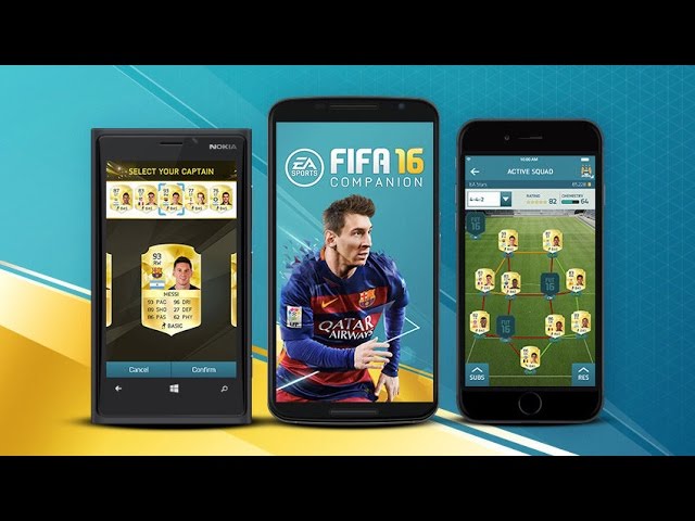 FIFA 16 Companion App for iOS, Android & Windows Phone