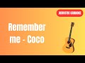 Remember Me Coco Karaoke