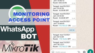 Monitoring Access Point dengan BOT WhatsApp | Part 1 Kirim Pesan Private