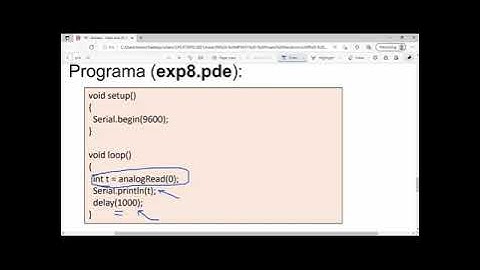 Programação Arduino - Sensor de temperatura LM35