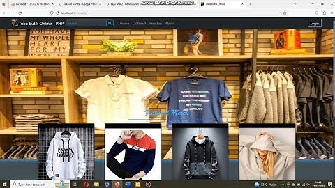 aplikasi toko butik online - php dan mysql