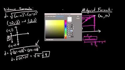 Distance and Midpoint Formulas