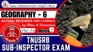 சாகசம் 60 | SI Exam | Day 14 | GEOGRAPHY 6 | Natural Resources - Ores & Minerals | Mr. A. Saravanan screenshot 4