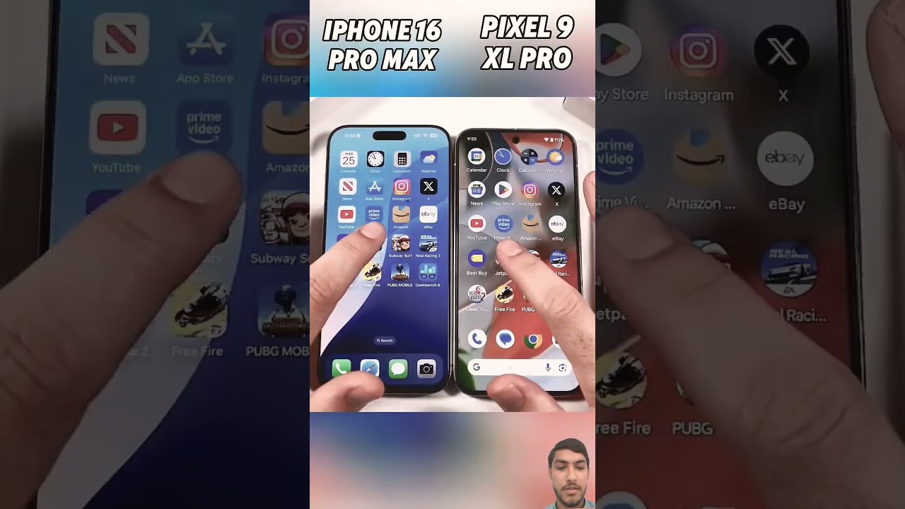 iPhone 16promax vs Google pixel 9xl unexpected 🤯 