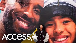 Vanessa Bryant Poses At NEW Kobe & Gianna Mural In Philadelphia