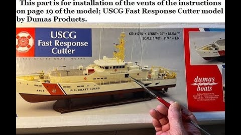 Part 9 USCG Fast Response Cutter model by Dumas Products-Vents