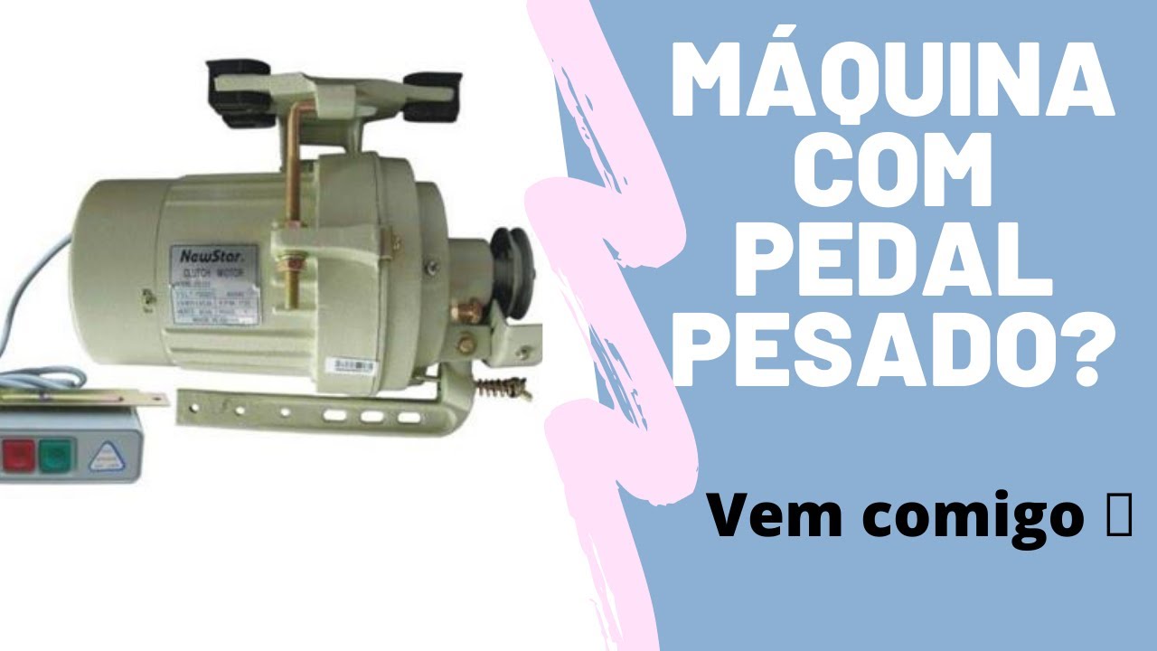 Maquina com pedal pesado? vem comigo.