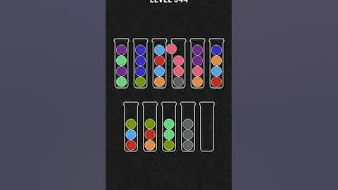 Ball sort puzzle level 344 cheat