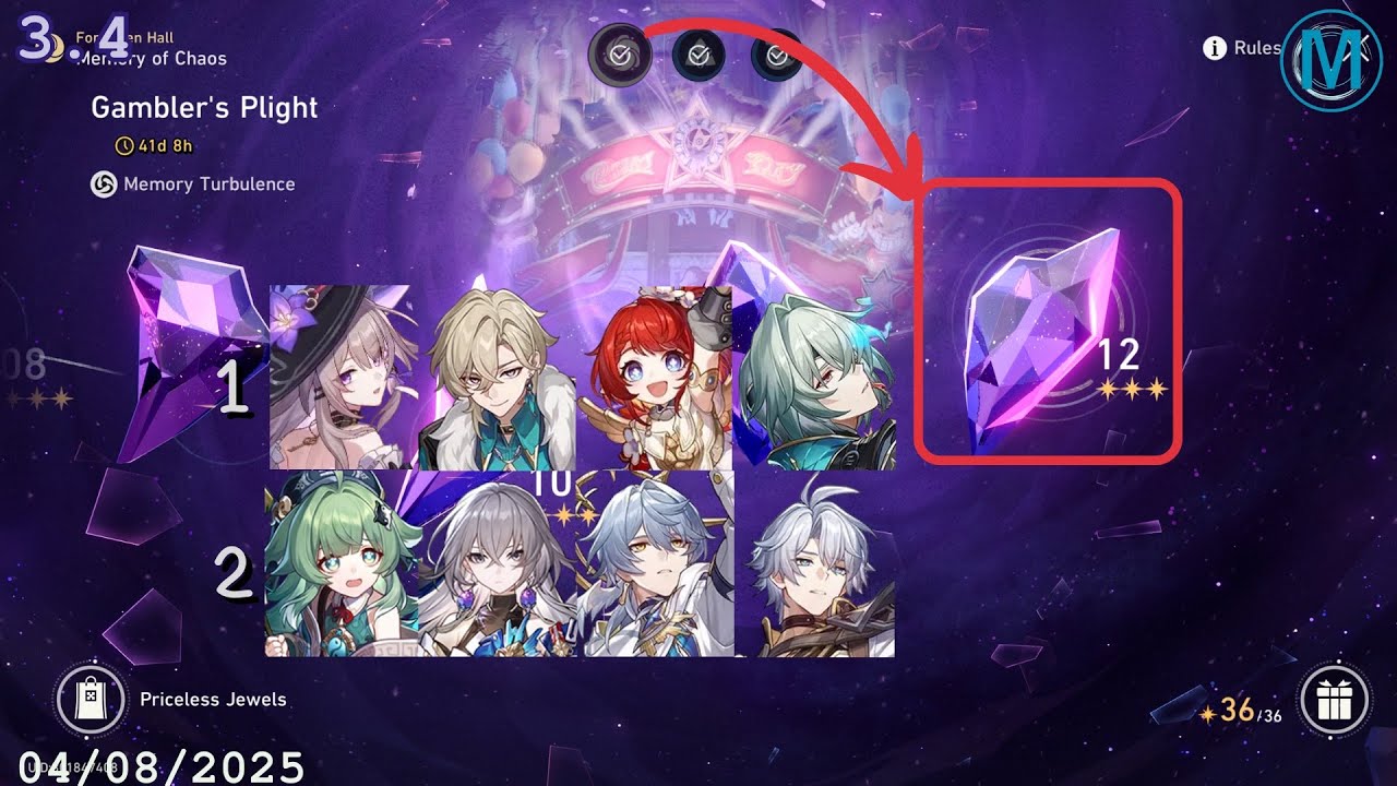 MoC: Gambler's Plight Stage 12 | Honkai: Star Rail 3.4