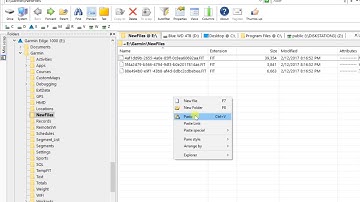 10: Uploading of GPX or TCX file to Garmin Edge GPS