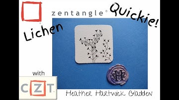 Zentangle® Quickie: Lichen