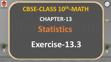 Problem-3 Solution | Exercise 13.3 | Statistics | CBSE Class 10 mathematics