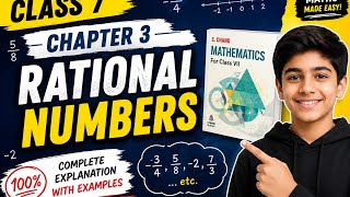 📘 Class 7 Maths Chapter 3 | Rational Numbers Part 1 | S. Chand Book | Complete Explanation 🔥