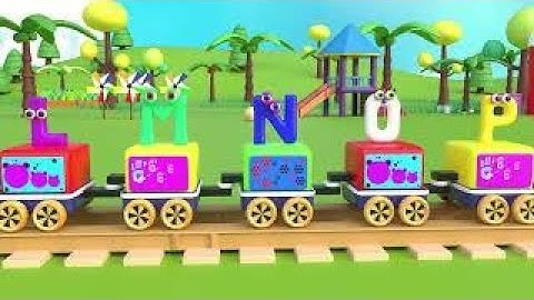 Learn English Alphabet for Children with Wooden Train ABC SONG