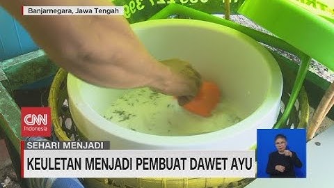 Sehari Menjadi Pembuat Dawet Ayu Banjarnegara