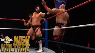 Aron Stevens & Kratos vs Eli Drake & James Storm - NWA World Tag Team Title Match | NWA High Voltage