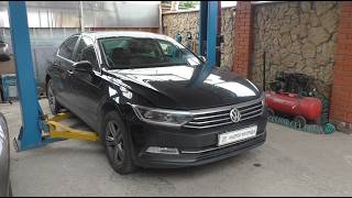 Замена передних амортизационных стоек на Volkswagen Passat 1,8 Фольксваген Пассат 2019 1часть