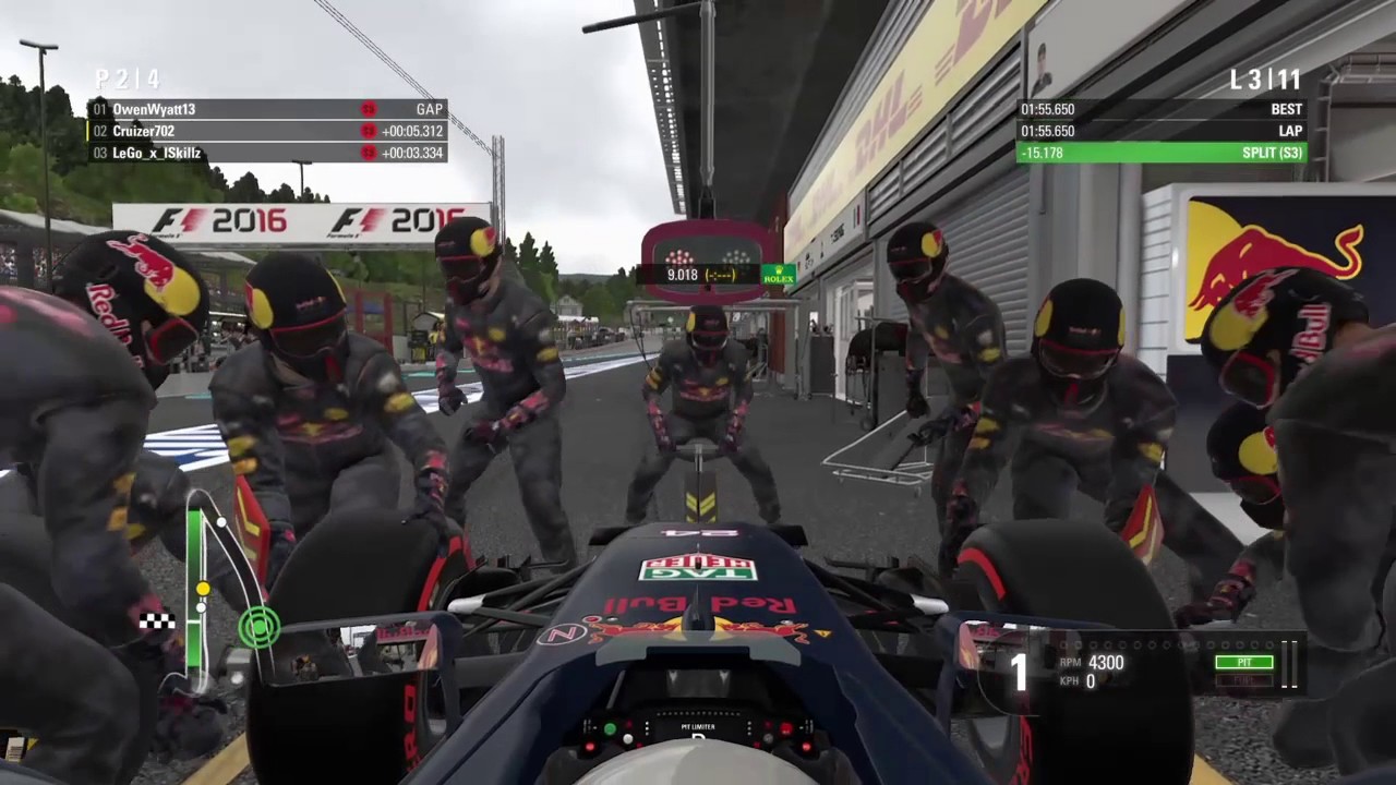 F1 2016 online championship: Belgium
