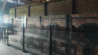 Majdanek German Nazi concentration and death camp in occupied Poland. Crematorium.