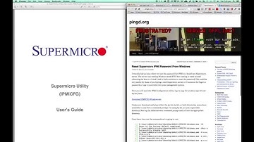 Resetting Supermicro IPMI Username & Password   Using DOS with IPMICFG Utility