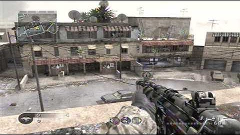 Call of Duty 4 - How to get on the roof in Crossfire [No Old School]