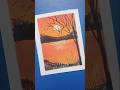 beautiful nature painting#sunset drawing#sunsetart#beautiful art drawing#short#ytshort#Arts library