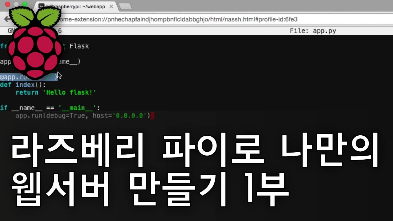 라즈베리 파이 - 라즈베리 파이로 나만의 웹서버 만들기 1부