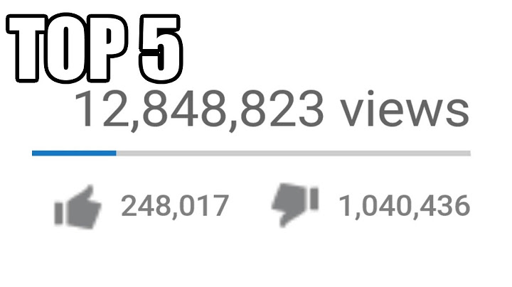 TOP 5 - Nejdislikeovanějších videí