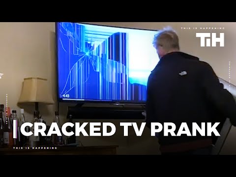Man Falls for Cracked TV Screen Prank and Sets Up Old Television as Replacement