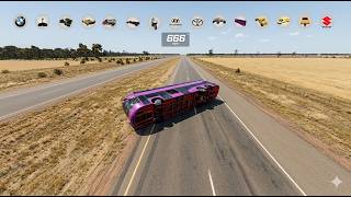 Instant 670 MPH Acceleration 🚀 Which Vehicle Can Survive? 🤔 - BeamNG Driveqwerty