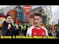 🚨After Deal Confirmed & Sealed Coach Arteta Hugs With Gyokeres🫣 today At.. #arsenal