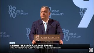 Orbán Viktor beszéde a magyar szabadság napja alkalmából rendezett konferencián