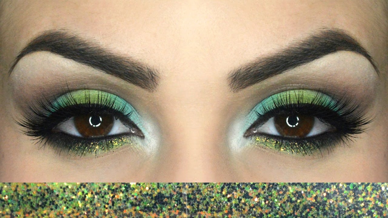 Tutorial Make Up Verde E Azzurro Green And Light Blue Make Up