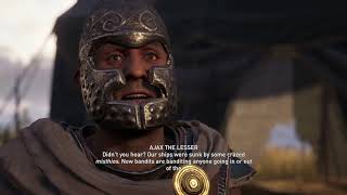 AC Odyssey Funny Scene: Ajax The Lesser  (Now, set me on fire)