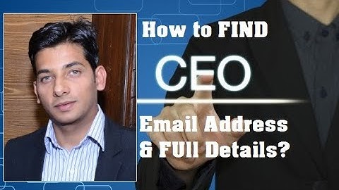 How to find Verified CEO Email and Full Company Details in Seconds – SaQib Hussain