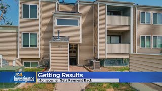 Homeowner Gets Payment Back After Contractor Took Money & Never Did Work