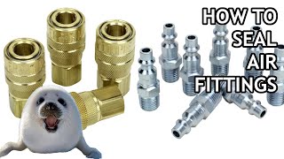 How to Seal Air Tool Fittings! Max's Tech Tips!