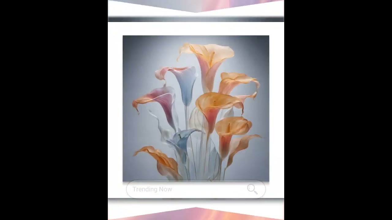 Elegant Calla Lily Wall Art, Colorful Floral Artwork Print, Contemporary Living Room Decor, Botan...