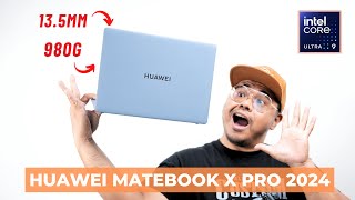 Laptop bawah 1KG, lebih nipis dari 5 Sen , Tapi POWER Gila - HUAWEI Matebook X Pro 2024