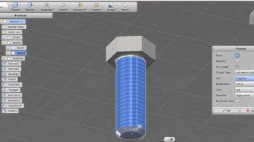 Autodesk Fusion 360 tutorial: screw with threads