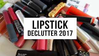 2017 Lipstick Declutter - Cutting My Stash In Half