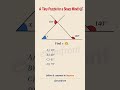 Find x in This Geometry Angle Puzzle | Triangle and Exterior Angle Question