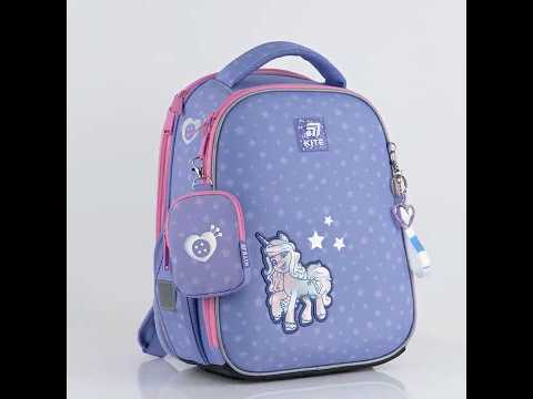 Шкільний рюкзак Kite Education каркасний LP25-555S My Little Pony Рюкзак для дівчинки 1,2,3 клас, видео 1