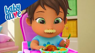 Baby Alive Official 🍽 Messy Mashed Potato 🌈👶🏼 Kids Videos and Baby Cartoons 💕