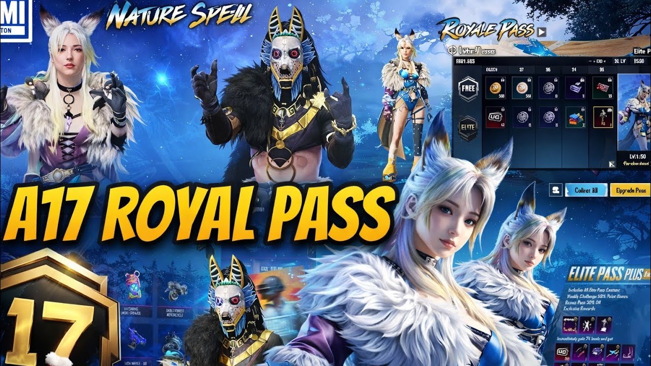 😱 A17 Royal pass 1 To 💯 RP 3D look 50 RP upgrade DP skin 4.2 update bgmi 